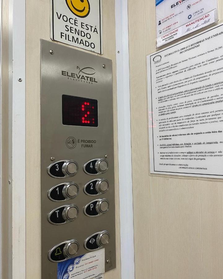 Apartamento Vista Mar 209 - 2 Quartos - Praia Do Morro - Predio Frente Mar - Varanda Com Vista Mar - Elevador - Atravessou A Avenida, Ja Esta Na Praia - Com Garagem - Internet غواراباري المظهر الخارجي الصورة